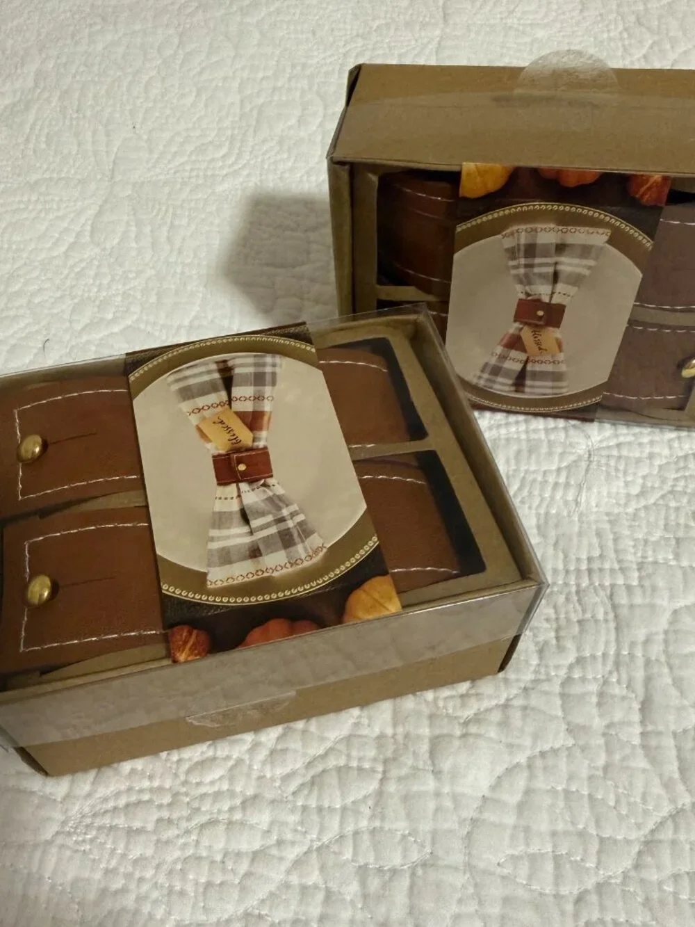 Fall Thanksgiving Table Decor Bundle Placemats Runner Towels Napkin Rings NWT